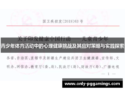 青少年体育活动中的心理健康挑战及其应对策略与实践探索